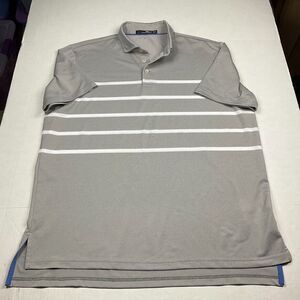 Ralph Lauren RLX Mens Golf Polo Shirt Striped Short Sleeve Moisture Wick Top XL